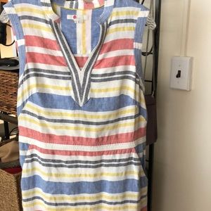 Boden midi linen summer dress size 10L